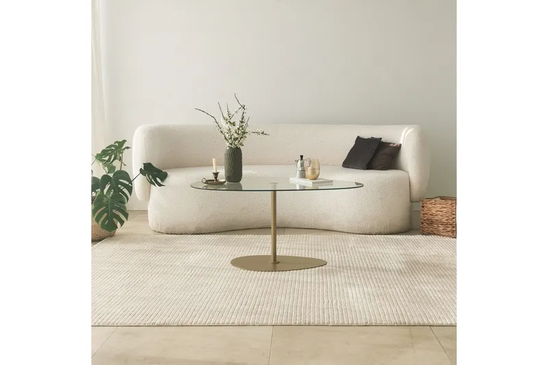 Svanabyn Soffbord 90 cm - Guld - Möbler - Vardagsrum - Soffbord & vardagsrumsbord - Soffbord