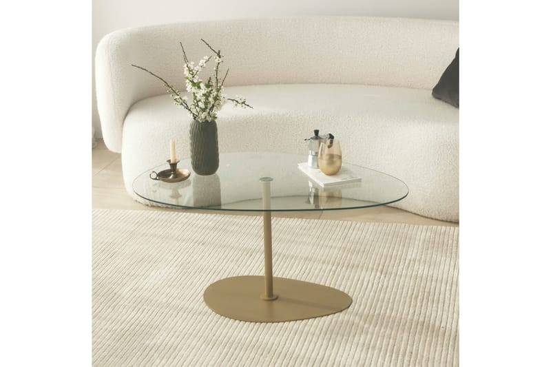 Svanabyn Soffbord 90 cm - Guld - Möbler - Vardagsrum - Soffbord & vardagsrumsbord - Soffbord