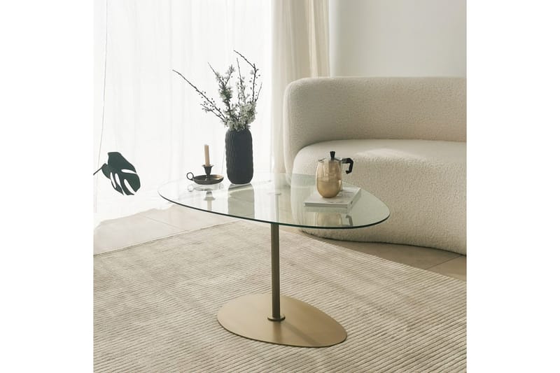 Svanabyn Soffbord 90 cm - Guld - Möbler - Vardagsrum - Soffbord & vardagsrumsbord - Soffbord
