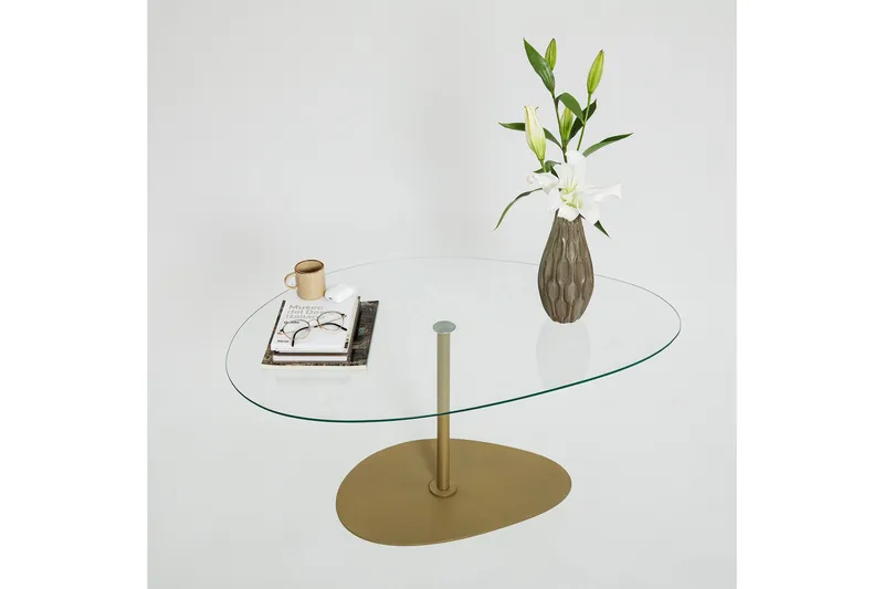 Svanabyn Soffbord 90 cm - Guld - Möbler - Vardagsrum - Soffbord & vardagsrumsbord - Soffbord