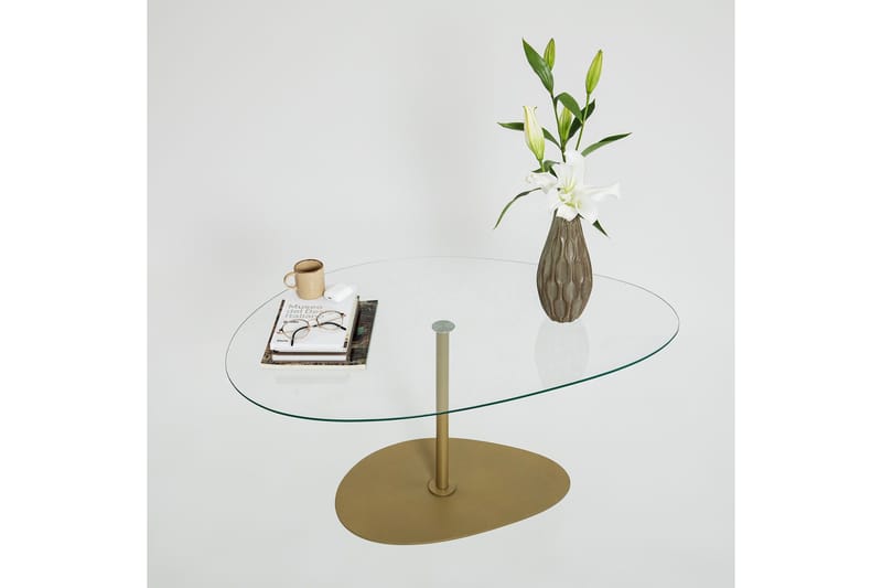 Svanabyn Soffbord 90 cm - Guld - Möbler - Vardagsrum - Soffbord & vardagsrumsbord - Soffbord