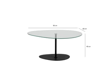Svanabyn Soffbord 90 cm - Svart - Möbler - Vardagsrum - Soffbord & vardagsrumsbord - Soffbord