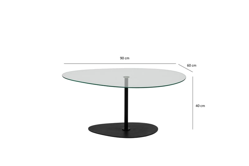 Svanabyn Soffbord 90 cm - Svart - Möbler - Vardagsrum - Soffbord & vardagsrumsbord - Soffbord