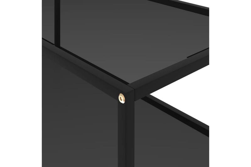 Soffbord svart 100x50x35 cm härdat glas - Möbler - Vardagsrum - Soffbord & vardagsrumsbord - Soffbord