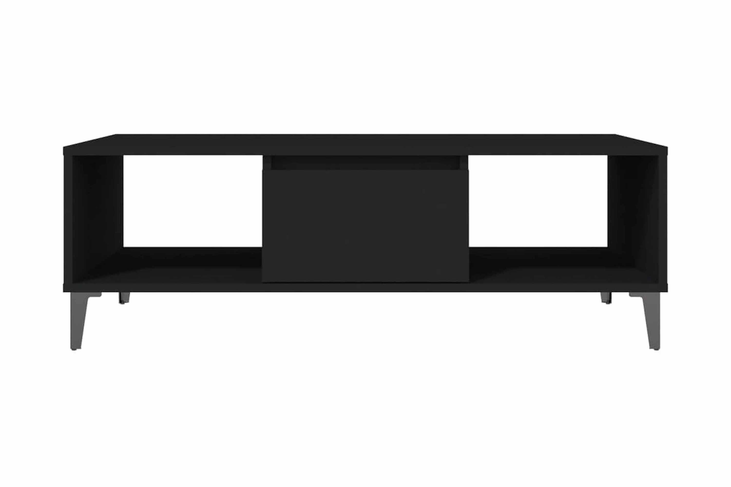 Soffbord svart 103,5x60x35 cm spånskiva – Svart