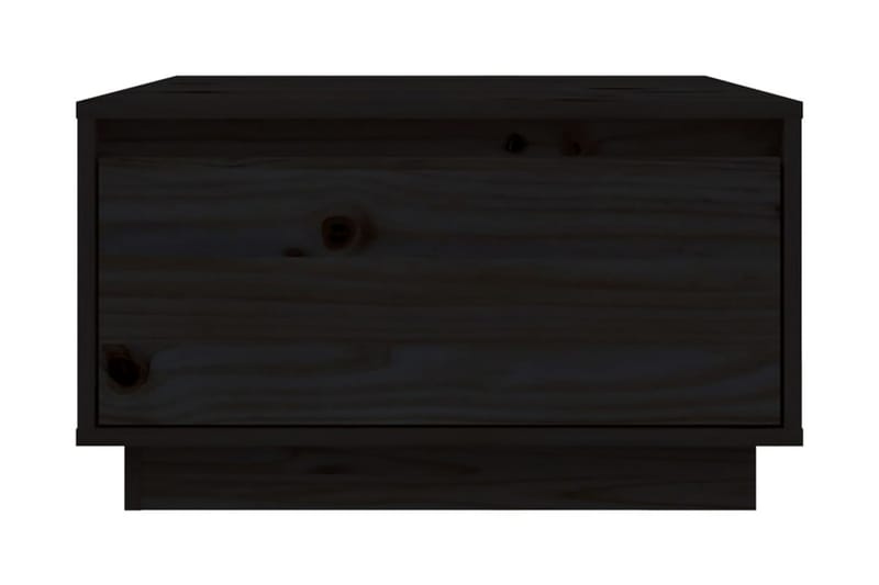 Soffbord svart 55x56x32 cm massiv furu - Svart - Bord - Soffbord