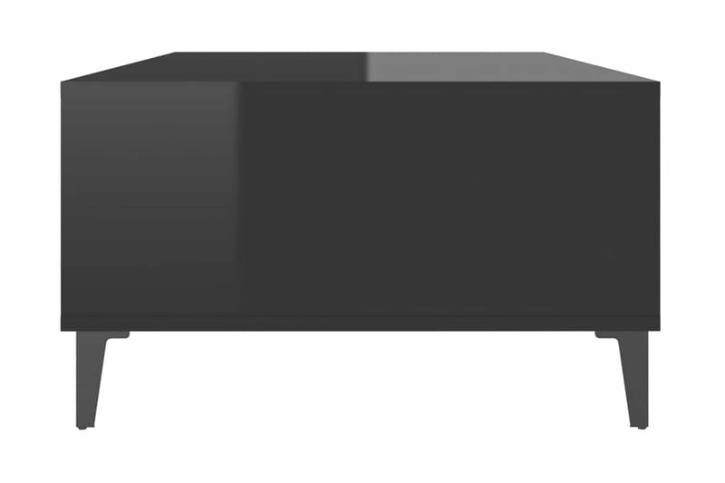Soffbord svart högglans 103,5x60x35 cm spånskiva - Svart - Soffbord - Bord