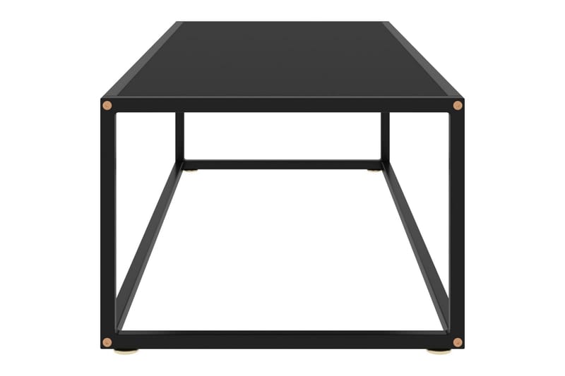 Soffbord svart med svart glas 120x50x35 cm - Möbler - Vardagsrum - Soffbord & vardagsrumsbord - Soffbord