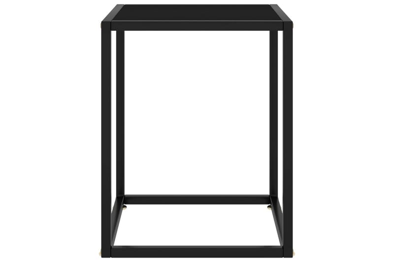 Soffbord svart med svart glas 40x40x50 cm - Svart - Möbler - Vardagsrum - Soffbord & vardagsrumsbord - Soffbord