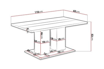 Tallow 60 cm Rektangulärt Soffbord i Målat Trä - Beige - Möbler - Vardagsrum - Soffbord & vardagsrumsbord - Soffbord