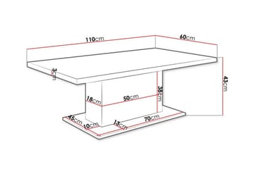 Tallow Rektangulärt Soffbord i Målat Trä - Vit - Möbler - Vardagsrum - Soffbord & vardagsrumsbord - Soffbord