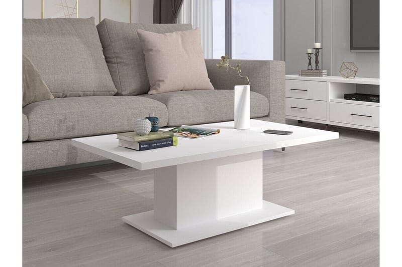 Tallow Soffbord 60 cm NO_BRAND White - Möbler - Vardagsrum - Soffbord & vardagsrumsbord - Soffbord