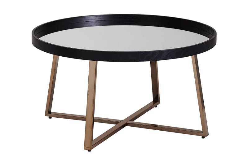 TERSTAGE Soffbord 78 cm Runt Glas/Svart - Möbler - Vardagsrum - Soffbord & vardagsrumsbord - Soffbord