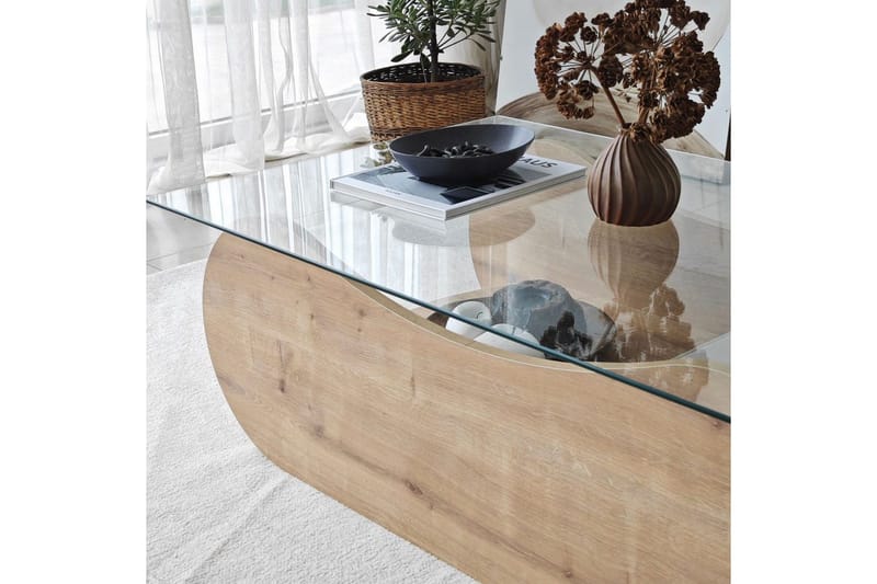 Soffbord Tevrin Sudamalek / Transparent - Sudamalek / Transparent - Möbler - Vardagsrum - Soffbord & vardagsrumsbord - Soffbord