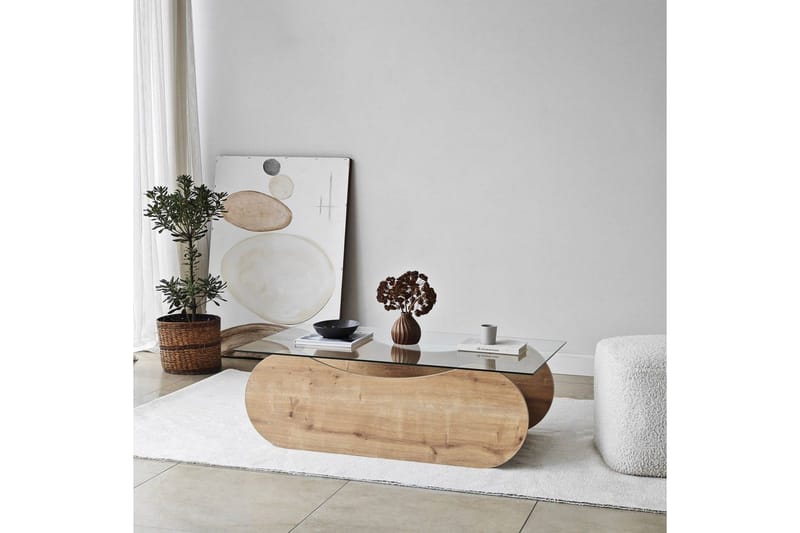 Soffbord Tevrin Sudamalek / Transparent - Sudamalek / Transparent - Möbler - Vardagsrum - Soffbord & vardagsrumsbord - Soffbord