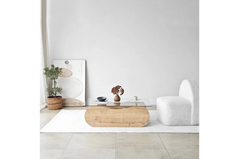 Soffbord Tevrin Sudamalek / Transparent - Sudamalek / Transparent - Möbler - Vardagsrum - Soffbord & vardagsrumsbord - Soffbord