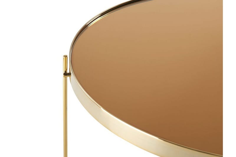 Thore Soffbord i härdat glas - Guld - Möbler - Vardagsrum - Soffbord & vardagsrumsbord - Soffbord