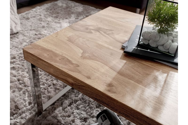Thuxton Soffbord 120 cm - Akacia/krom - Möbler - Vardagsrum - Soffbord & vardagsrumsbord - Soffbord
