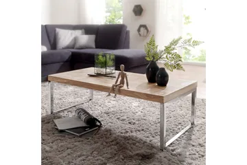 Thuxton Soffbord 120 cm - Akacia/krom - Möbler - Vardagsrum - Soffbord & vardagsrumsbord - Soffbord