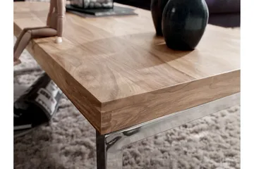 Thuxton Soffbord 120 cm - Akacia/krom - Möbler - Vardagsrum - Soffbord & vardagsrumsbord - Soffbord