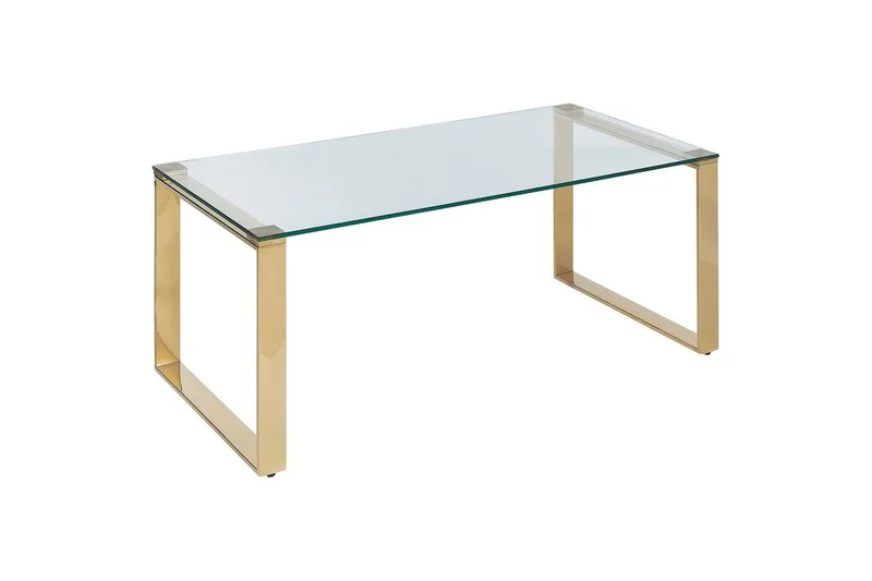 Soffbord Tilon Guld/transparent, Guld/transparent