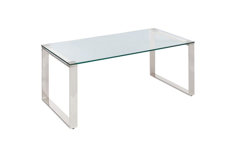 Soffbord Tilon Silver/Transparent, Silver/Transparent