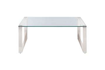 Soffbord Tilon Silver/Transparent - Silver/Transparent - Möbler - Vardagsrum - Soffbord & vardagsrumsbord - Soffbord