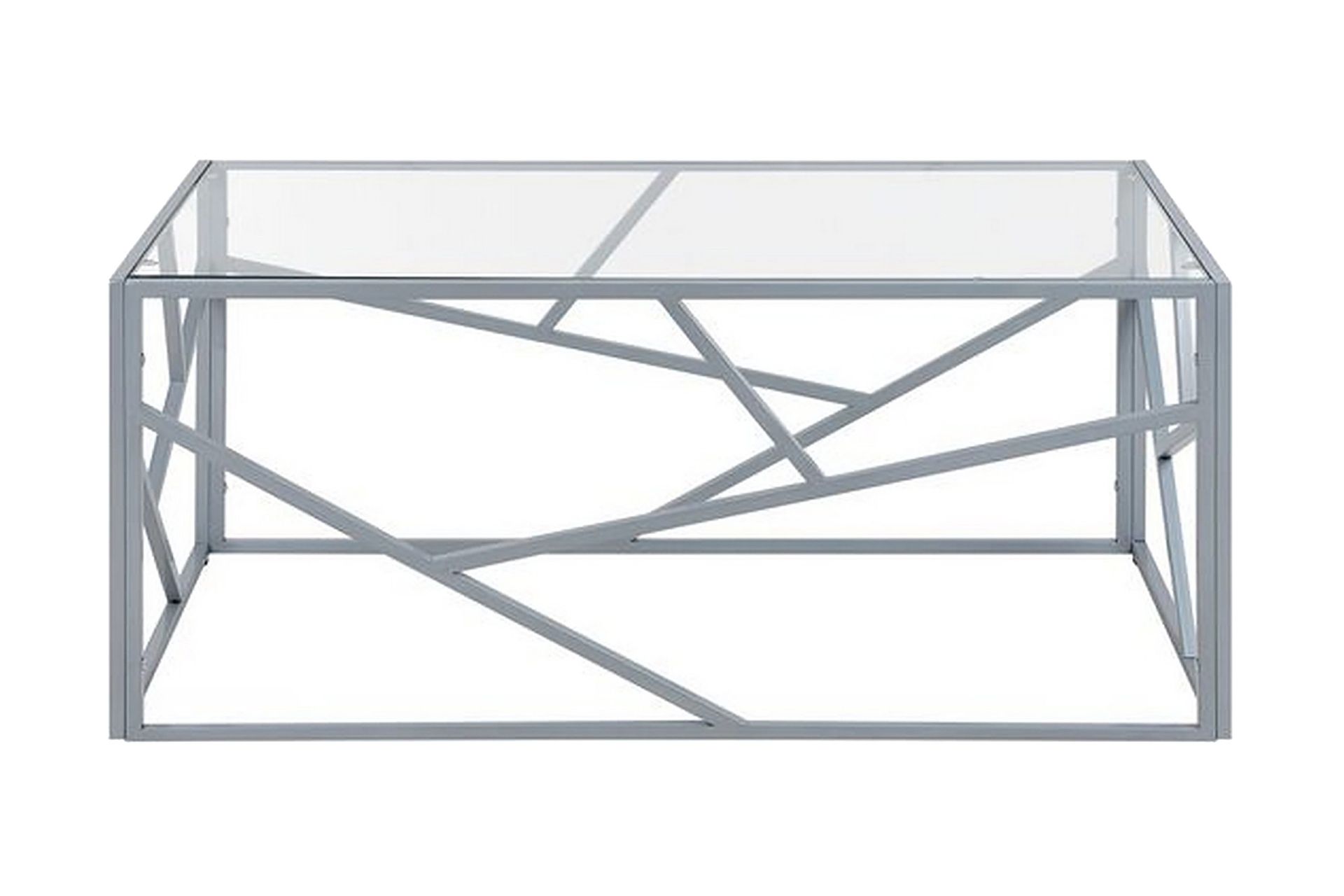 Vanausdall Soffbord 100 cm - Silver/Glas