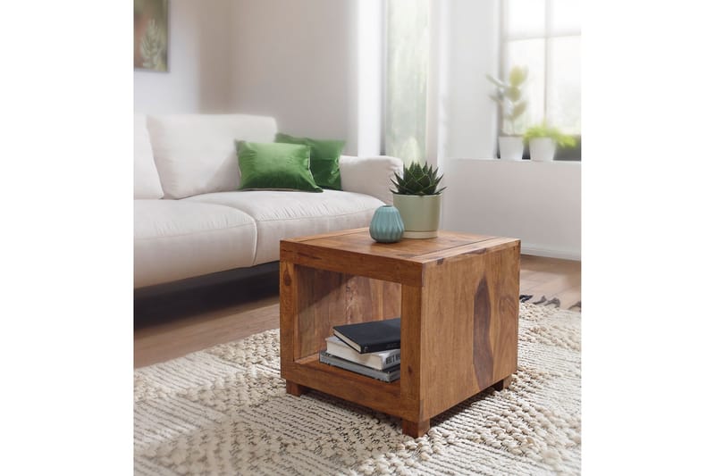 Vandemark Soffbord 50 cm med Förvaring Hylla - Massivt Trä - Möbler - Vardagsrum - Soffbord & vardagsrumsbord - Soffbord