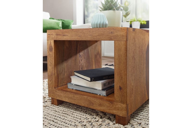 Vandemark Soffbord 50 cm med Förvaring Hylla - Massivt Trä - Möbler - Vardagsrum - Soffbord & vardagsrumsbord - Soffbord