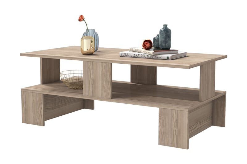 Velenje Soffbord 120 cm - Natur/Mörkbrun - Möbler - Vardagsrum - Soffbord & vardagsrumsbord - Soffbord