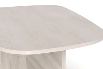 Vento Soffbord 90x60 cm ovalt i trä - Vitlaserad - Möbler - Vardagsrum - Soffbord & vardagsrumsbord - Soffbord