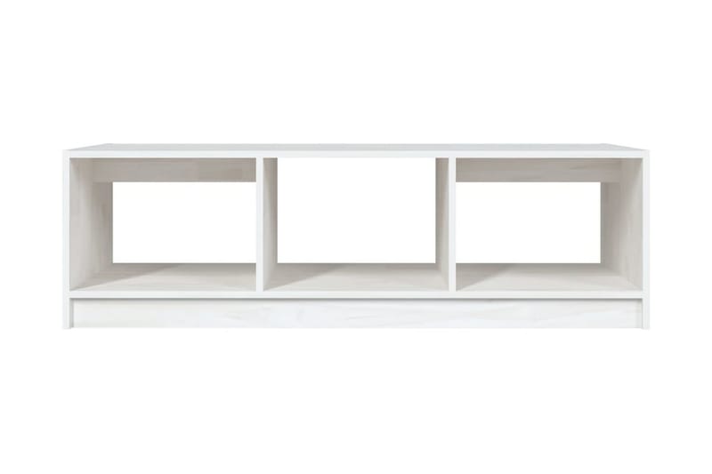 Soffbord vit 110x50x34 cm massiv furu - Vit - Soffbord - Bord
