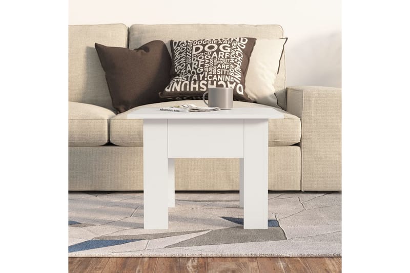 Soffbord vit 55x55x42 cm spånskiva - Vit - Möbler - Vardagsrum - Soffbord & vardagsrumsbord - Soffbord