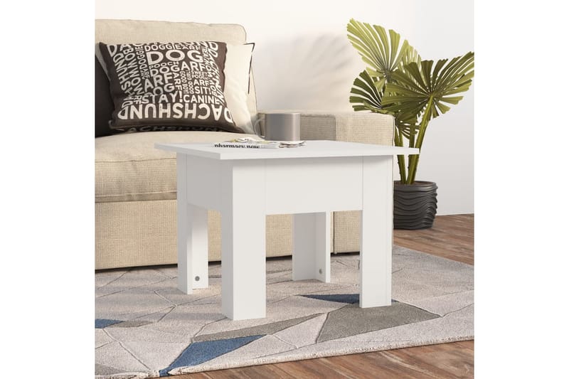 Soffbord vit 55x55x42 cm spånskiva - Vit - Möbler - Vardagsrum - Soffbord & vardagsrumsbord - Soffbord