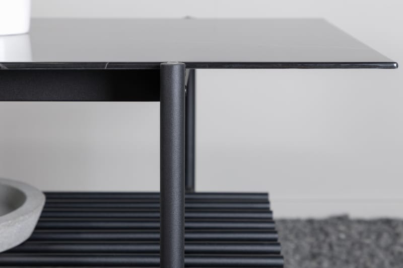 Von Staf Soffbord 120 cm - Marmor/Svart - Möbler - Vardagsrum - Soffbord & vardagsrumsbord - Soffbord