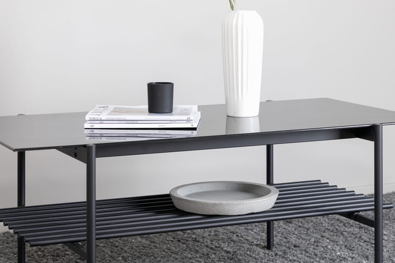 Von Staf Soffbord 120 cm - Marmor/Svart - Möbler - Vardagsrum - Soffbord & vardagsrumsbord - Soffbord