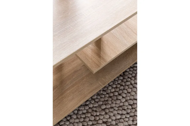 Werbeck Soffbord 105 cm med Förvaring Hylla på Hjul - Trä/Natur - Möbler - Vardagsrum - Soffbord & vardagsrumsbord - Soffbord