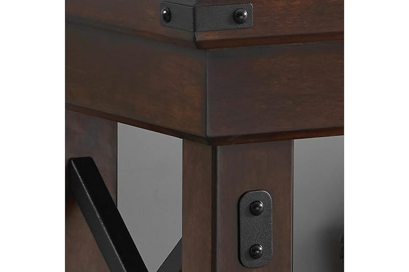 WILDWOOD Soffbord 112 cm med Förvaring Hylla Espresso - Dorel Home - Möbler - Vardagsrum - Soffbord & vardagsrumsbord - Soffbord