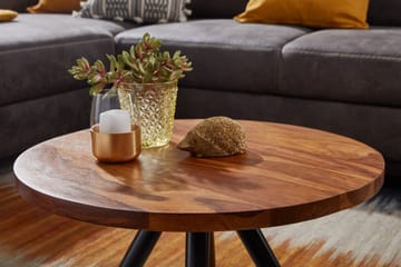 Wilhem 60 cm Runt Soffbord i Ek - Brun - Möbler - Vardagsrum - Soffbord & vardagsrumsbord - Soffbord