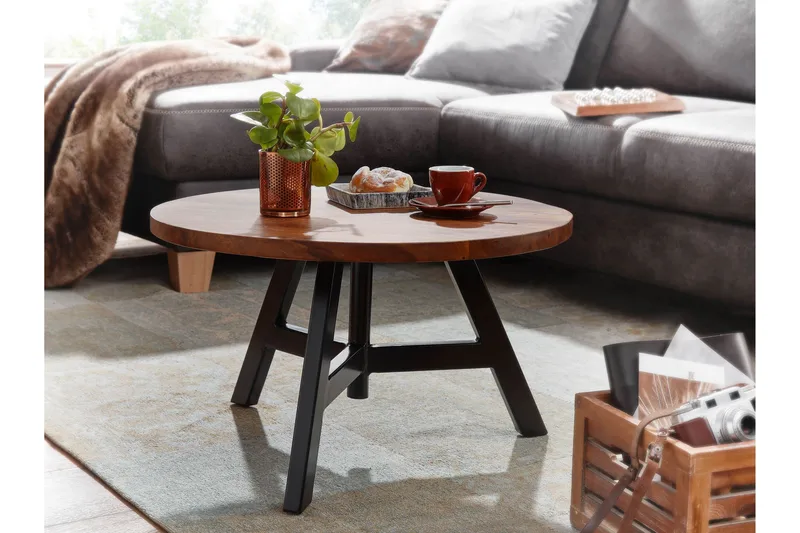 Wilhem Soffbord 60 cm Rund - Natur - Möbler - Vardagsrum - Soffbord & vardagsrumsbord - Soffbord