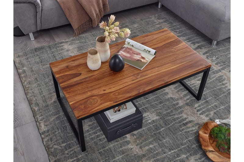 Willowdale Soffbord 110 cm - Teak/Svart - Möbler - Vardagsrum - Soffbord & vardagsrumsbord - Soffbord