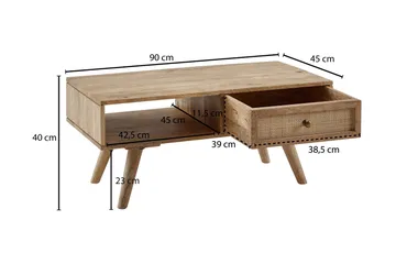 Willowdale Soffbord 45 cm - Brun - Möbler - Vardagsrum - Soffbord & vardagsrumsbord - Soffbord