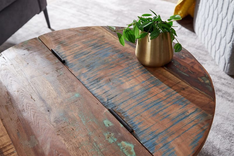 Willowdale Soffbord 60 cm Runt - Brun/Vit - Möbler - Vardagsrum - Soffbord & vardagsrumsbord - Soffbord