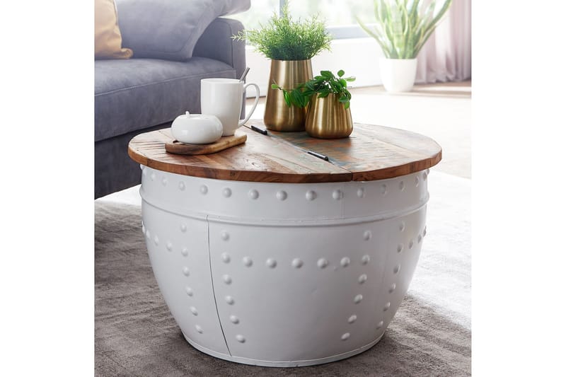Willowdale Soffbord 60 cm Runt - Brun/Vit - Möbler - Vardagsrum - Soffbord & vardagsrumsbord - Soffbord