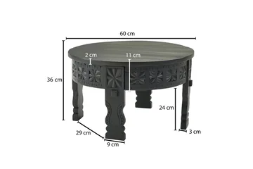 Willowdale Soffbord 60 cm Runt - Svart - Möbler - Vardagsrum - Soffbord & vardagsrumsbord - Soffbord
