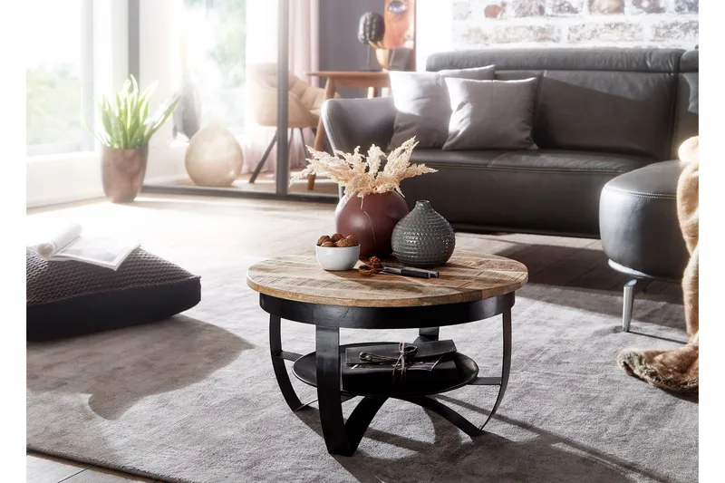 Willowdale Soffbord 60x34 cm med Förvaring Runt - Brun/Svart - Möbler - Vardagsrum - Soffbord & vardagsrumsbord - Soffbord