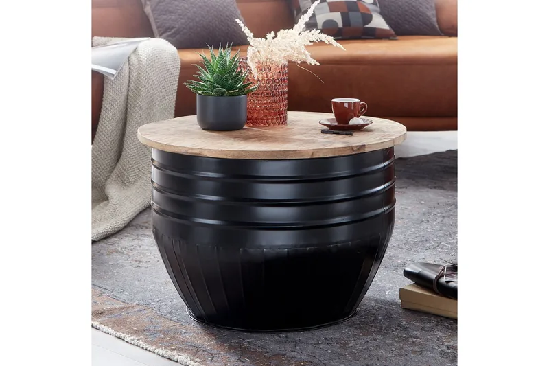 Willowdale Soffbord 60x41 cm Runt - Brun/Svart - Möbler - Vardagsrum - Soffbord & vardagsrumsbord - Soffbord