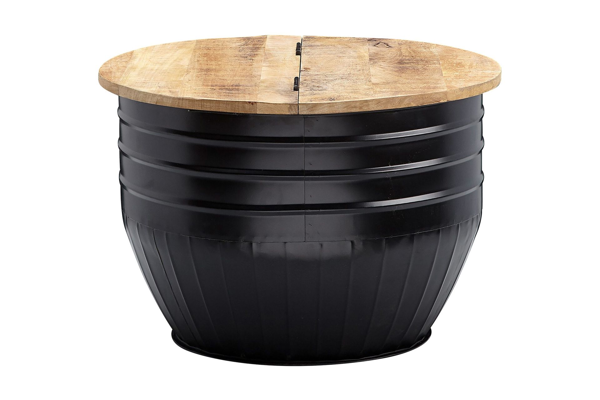 willowdale soffbord 60x41 cm runt - brun/svart