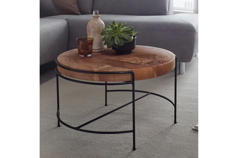 Willowdale Soffbord 62x40 cm Runt - Brun/Svart - Möbler - Vardagsrum - Soffbord & vardagsrumsbord - Soffbord